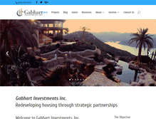 Tablet Screenshot of gabhartinvestments.com